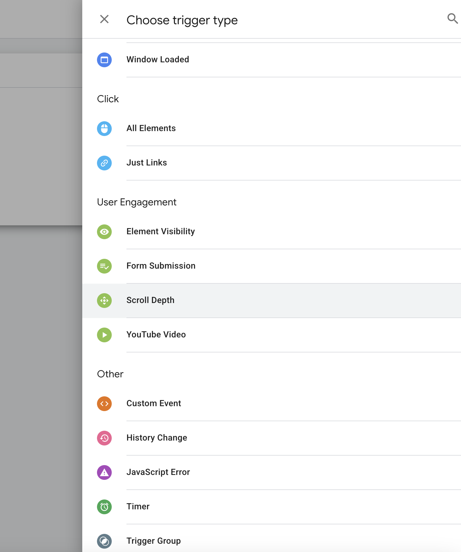 Custom events on blocks