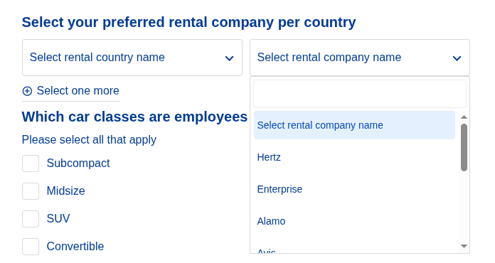 Travel Policy Builder