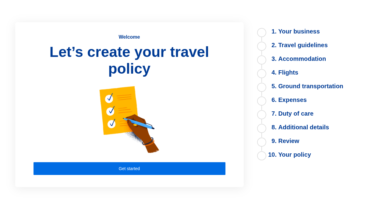 Travel Policy Builder