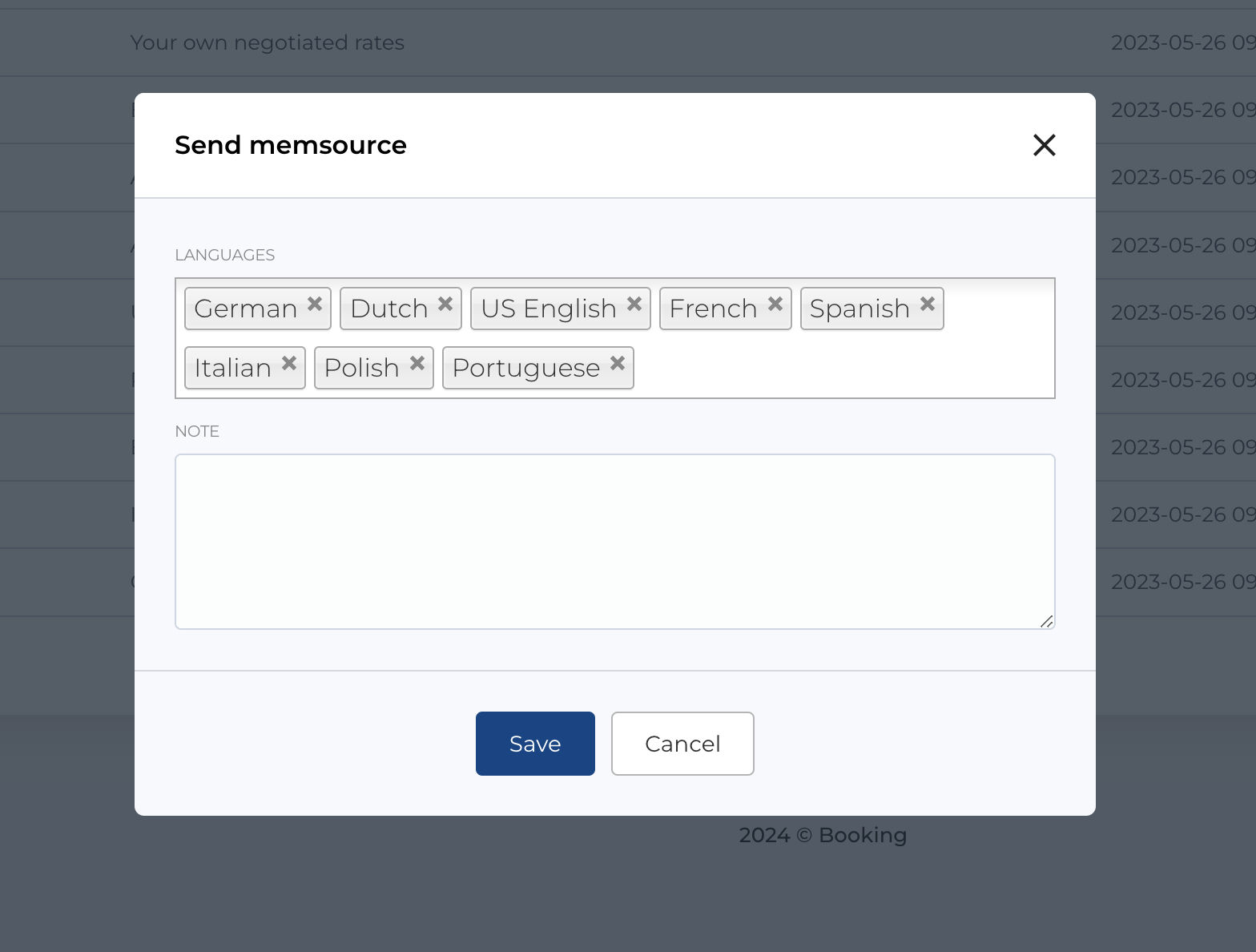 Form contact features