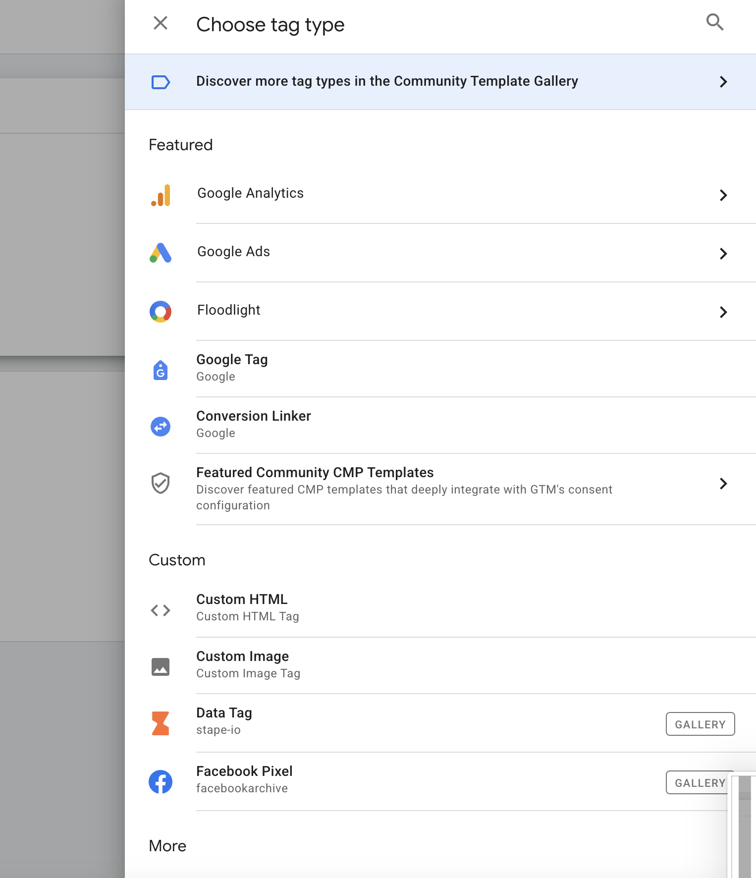 Custom events on blocks