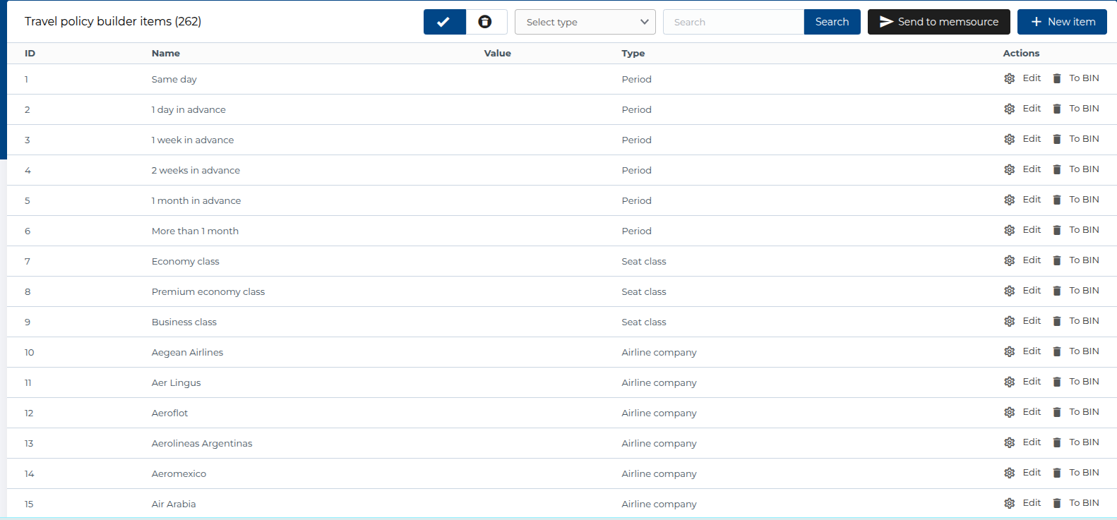 Travel Policy Builder